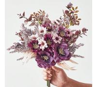 1 mazzo di fiori artificiali falsi fiori di anemone con margherita ed eucalipto, profumo di anemoni al tatto reale per vaso, decorazione per casa, hotel, matrimonio, centrotavola, decorazione autunnal