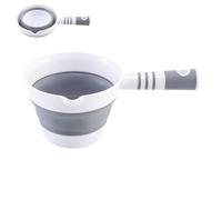1 mestolo d'acqua per il bagno | portasapone pieghevole | mestolo d'acqua | mestolo e cucchiaio agganciabile multifunzione | accessorio portatile per cucina, bagno, doccia, viaggi e giardino