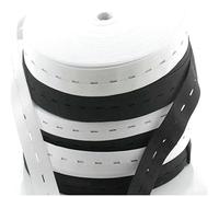 1 metro 15/20/25 mm asola elastico piatto lavorato a maglia nastro nastro per fai da te accessori per cucire indumenti bianco/nero nastro metallico-bianco-25 mm x 1 metro