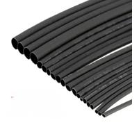 1 metro 2:1 nero 5 mm di diametro termorestringente tubo termorestringente tubo guaina avvolgimento filo vendere connettore fai da te riparazione conveniente e piacevole