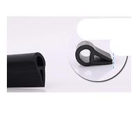 1 metro a U canale porta auto finestra bordo guardia guarnizione in gomma guarnizione guarnizione bordo vetro doccia guarnizione porta in vetro guarnizioni-nero-10x16mm