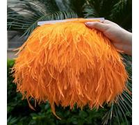 1 metro/lotto di piume di struzzo da 10-22 cm per cucire abiti, costumi, carnevale, decorazioni per matrimoni, fai da te, accessori per capelli - 11-1 strato da 10-15 cm