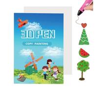 1 Mini Libri da Colorare per Bambini, Stampa 3D libro di disegno colorato, Mini Libri per Borse da Festa Bomboniere, Modello di graffiti per penna 3D per bambini, Regalo fai da te