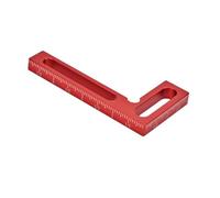 1 mini quadrato di posizionamento a 90 gradi, in alluminio imperiale, resistente alla corrosione, per la lavorazione del legno e l'allineamento dei giunti quadrati