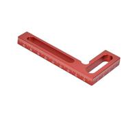 1 mini quadrato di posizionamento a 90 gradi, in alluminio metrico, resistente alla corrosione, per la lavorazione del legno e l'allineamento dei giunti quadrati