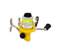 1 mini ruota in metallo, pesca micro oggetti(Yellow)