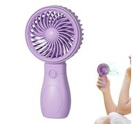 1 mini ventilatore portatile, ricaricabile, con 3 velocità, mini ventilatore da tavolo regolabile, super silenzioso, per viaggi, ufficio, biblioteca, sport al chiuso e all'aperto
