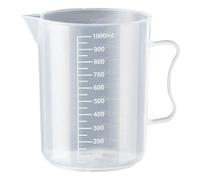 1 misurino graduato trasparente di grande capacità con coperchio: bicchiere da laboratorio in plastica for una misurazione accurata dei liquidi(3500ml)