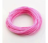 1 mm 24,0 m Cordoncino elastico intrecciato per perline, tessuto elasticizzato, cordoncini per la creazione di gioielli, 23 colori - Rosa - 1 mm x 24,0 metri