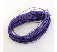 1 mm 24,0 m Cordoncino elastico intrecciato per perline, tessuto elasticizzato, cordoncini per la creazione di gioielli, 23 colori - Viola scuro - 1 mm x 24,0 metri