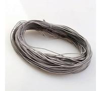 1 mm 24,0 m Cordoncino elastico intrecciato per perline, tessuto elasticizzato, cordoncini per la creazione di gioielli, 23 colori - Cordoncino elastico grigio - 1 mm x 24,0 metri