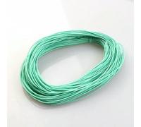 1 mm 24,0 m Cordoncino elastico intrecciato per perline, tessuto elasticizzato, cordoncini per la creazione di gioielli, 23 colori - Verde menta - 1 mm x 24,0 metri