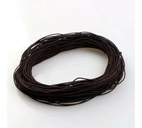 1 mm 24,0 m Cordoncino elastico intrecciato per perline, tessuto elasticizzato, cordoncini per la creazione di gioielli, 23 colori - Caffè intenso - 1 mm x 24,0 metri
