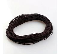 1 mm 24,0 m Cordoncino elastico intrecciato per perline, tessuto elasticizzato, cordoncini per la creazione di gioielli, 23 colori - Caffè intenso - 1 mm x 24,0 metri