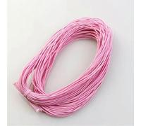 1 mm 24,0 m Cordoncino elastico intrecciato per perline, tessuto elasticizzato, cordoncini per la creazione di gioielli, 23 colori - Rosa pesca - 1 mm x 24,0 metri