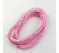 1 mm 24,0 m Cordoncino elastico intrecciato per perline, tessuto elasticizzato, cordoncini per la creazione di gioielli, 23 colori - Rosa pesca - 1 mm x 24,0 metri