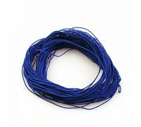 1 mm 24,0 m Cordoncino elastico intrecciato per perline, tessuto elasticizzato, cordoncini per la creazione di gioielli, 23 colori - Blu reale - 1 mm x 24,0 metri