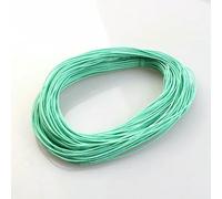 1 mm 24,0 m Cordoncino elastico intrecciato per perline, tessuto elasticizzato, cordoncini per la creazione di gioielli, 23 colori - Verde menta - 1 mm x 24,0 metri