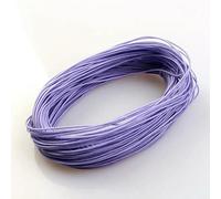 1 mm 24,0 m Cordoncino elastico intrecciato per perline, tessuto elasticizzato, cordoncini per la creazione di gioielli, 23 colori - Viola chiaro - 1 mm x 24,0 metri