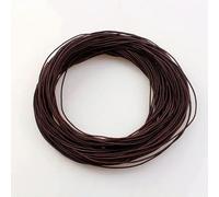 1 mm 24,0 m Cordoncino elastico intrecciato per perline, tessuto elasticizzato, cordoncini per la creazione di gioielli, 23 colori - Rosso caffè - 1 mm x 24,0 metri