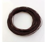 1 mm 24,0 m Cordoncino elastico intrecciato per perline, tessuto elasticizzato, cordoncini per la creazione di gioielli, 23 colori - Rosso caffè - 1 mm x 24,0 metri