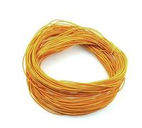 1 mm 24,0 m Cordoncino elastico intrecciato per perline, tessuto elasticizzato, cordoncini per la creazione di gioielli, 23 colori - Arancione - 1 mm x 24,0 metri