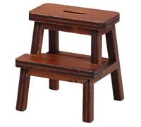1 Mobile per casa delle bambole a 12 scala, mini sedia in legno 1.7x1.6 Fortatura in miniatura mobili abitanti Accessori per la casa delle bambole, marrone scuro