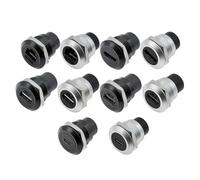 1 modulo di presa rotonda in metallo tipo D RJ45 dritto attraverso la rete USB2.0 connettore a pannello di montaggio (USB2.0 argento e tappo)