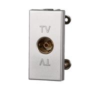 1 MODULO PRESA ANTENNA TV, GRIGIO, COMPATIBILE CON BTICINO AXOLUTE, PRESA CON CONNETTORE DIAMETRO 9,5MM, MODULI E FRUTTI 100% COMPATIBILI, MATERIALI DI ALTA QUALITA'
