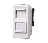 1 MODULO PRESA ETHERNET CAT6, BIANCO, COMPATIBILE CON BTICINO AXOLUTE, PRESA DI RETE INTERNET, CONNETTORE RJ45, MODULI E FRUTTI 100% COMPATIBILI, MATERIALI DI ALTA QUALITA'