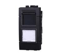 1 MODULO PRESA ETHERNET CAT6, NERO, COMPATIBILE CON BTICINO LIVING, PRESA DI RETE INTERNET, CONNETTORE RJ45, MODULI E FRUTTI 100% COMPATIBILI, MATERIALI DI ALTA QUALITA'