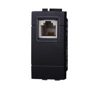 1 MODULO PRESA TELEFONICA, NERO, COMPATIBILE CON BTICINO LIVING, PRESA TELEFONO, CONNETTORE RJ11, MODULI E FRUTTI 100% COMPATIBILI, MATERIALI DI ALTA QUALITA'