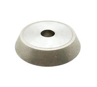 1 mola diamantata elettrodeposta for carburo di tungsteno - disco abrasivo piatto a smusso singolo(320Grit 100mmx20mmx60Deg)