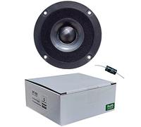 1 MONACOR DT-105 dome tweeter nero 30 watt rms 50 watt max da 10 cm 100 mm 4" impedenza 8 ohm bobina da 2,5 cm ultra slim + condensatore omaggio, 1 pezzo