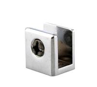 1 morsetto quadrato in vetro, staffe di supporto for ripiani in lega di zinco, clip for ferramenta for mobili in acrilico da 10 mm