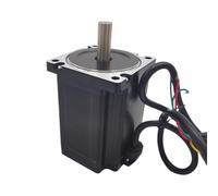 1 motore passo-passo 6A, angolo di passo 1,8°, lunghezza corpo 118 mm, albero con chiavetta/albero di fresatura piatto, motore a uscita singola da 8,5 Nm/8,2 Nm(12.7mm Keyway)