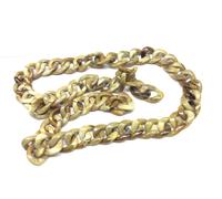 1 mt TRACOLLA CATENA RESINA BEIGE SFUMATO CM 2,5 MARRONE