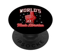 #1 Music Librarian - Grafica da dito in schiuma numero uno al mondo PopSockets PopGrip Adesivo