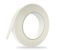 1 nastro biadesivo da 24 mm x 20 m, nastro in rete resistente all'umidità, rimovibile, adesivo multiuso per tappeti, patchwork e decorazioni per eventi, bianco