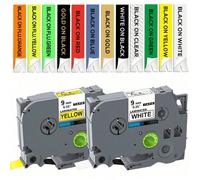 1 Nastro etichetta compatibile TZe-221 da 9 mm per Brother TZe Tape TZe221 Tze121 Tze-621 Tze-521 Tze-721 Tze-421 per Brother Marker PTD450 TZ-White-Label Tape 221 121 Nastro laminato 621 421 521 Nast