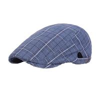 1 Newsboy Cappelli per gli Uomini Flat Cap Cotone Regolabile Traspirante Cabbie Irlandese Guida Caccia Cappello Bambino Lavaggio Dei Capelli Visiera, Blu, Taglia unica