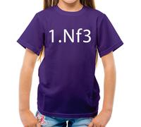 1. Nf3 Cavaliere A F3 Scacchi Apertura Move - T-Shirt - Tavola Cavaliere Pezzi