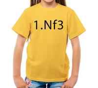 1. Nf3 Cavaliere A F3 Scacchi Apertura Move - T-Shirt - Tavola Cavaliere Pezzi