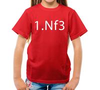 1. Nf3 Cavaliere A F3 Scacchi Apertura Move - T-Shirt - Tavola Cavaliere Pezzi