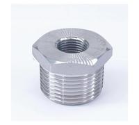 1" NPT Male x 3/8" NPT Female 304 Stainless Steel Reducing Bush Forged Pipe Fitting 3000 PSI Water Gas Oil