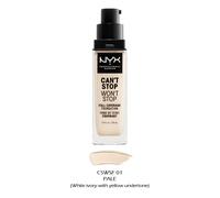 1 NYX Can'T Stop Won'T Full Coverage Foundation " Scegliere Tuo 1 Colore " Joy's