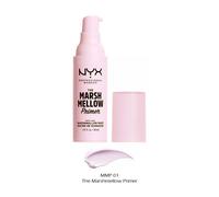 NYX Professional Makeup The Marshmellow Primer, Base per makeup, Primer versatile per un incarnato liscio e uniforme, Radice di marshmallow e Chlorella Vulgaris, Formula vegana, 30 ml