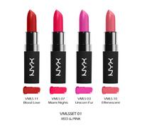 1 NYX Velluto Opaco Rossetto - 4 Pezzi Set " Scegliere il Tuo 1 Joy's Cosmetici