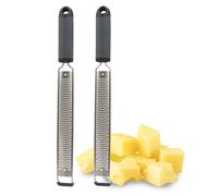 [1 o 2] Grattugia Manuale Acciaio Inox Formaggio Verdura Manico Antiscivolo 1283