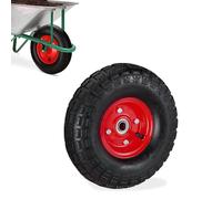 [1 o 2] RUOTA PER CARRELLO Ø 21 Cm Mis. 2.50-4" Ruota Carriola PNEUMATICA - 753